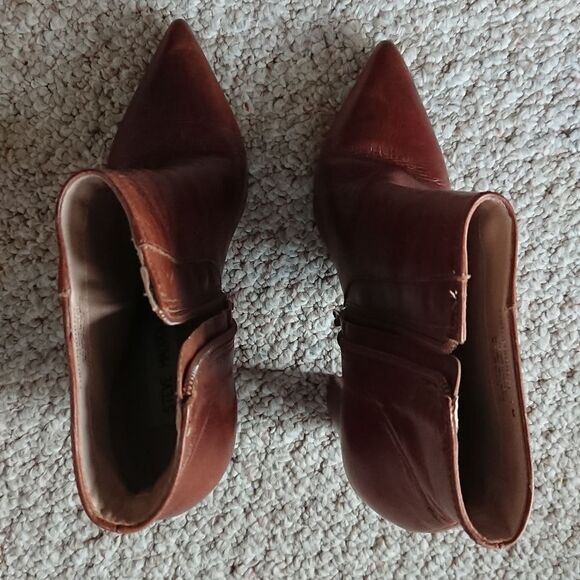 Steve Madden POUT brown leather bootie size 7M - Picture 6 of 12